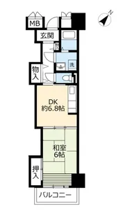 URキャナルタウンウェスト【9階】の間取り
