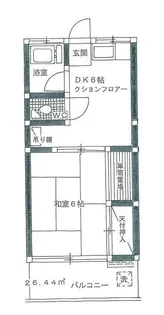 コーポ保谷【2階】の間取り
