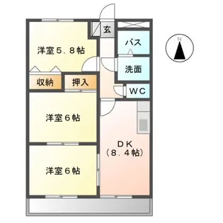 グローリアス【2階】の間取り