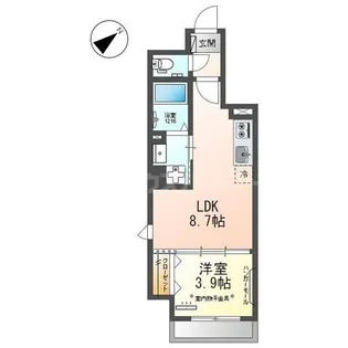 ピーニャ市川【2階】の間取り