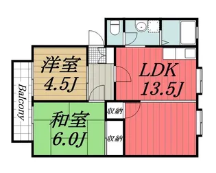 千葉県千葉市若葉区みつわ台1【アパート】の間取り