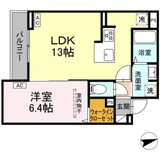 東京都世田谷区祖師谷2【アパート】の間取り