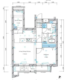 ガリシア文京本駒込【7階】の間取り