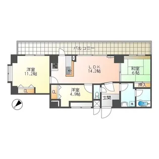 アパガーデンコート大聖寺駅前【3階】の間取り