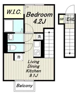 サンブリッジD&C【2階】の間取り