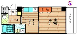 ロジェ・ヌワール【3階】の間取り