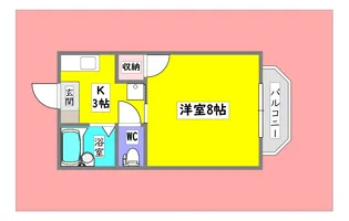 広島県東広島市西条東北町【アパート】の間取り