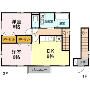 ヴィラ・エーデルワイス【2階】の間取り