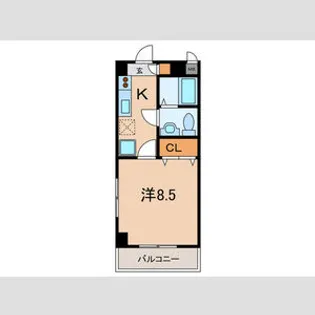 サンシャ3 角【4階】の間取り