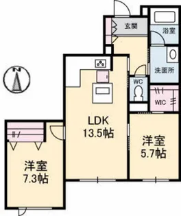 アドバンス【1階】の間取り