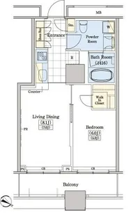 1LDKの間取り画像