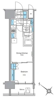 ルフォンプログレ西大井プレミア【13階】の間取り