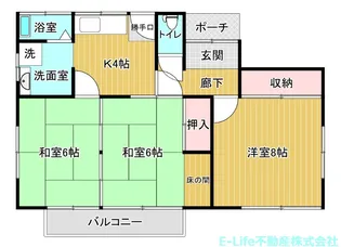 熊本県熊本市東区広木町【一戸建】の間取り