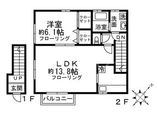 埼玉県さいたま市大宮区天沼町2【アパート】の間取り