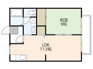 リモージュ青江【1階】の間取り