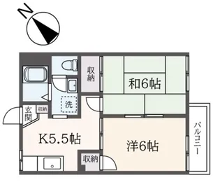 パークハイツ【2階】の間取り