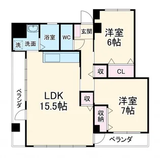 サンヒル峰岡【3階】の間取り
