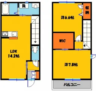 栃木県宇都宮市陽南4【一戸建】の間取り