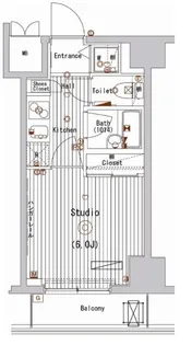 ガーラ・シティ深川森下【10階】の間取り