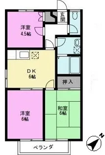 マインドハイム秋元【2階】の間取り