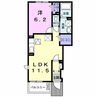 コリナ ノルテ【1階】の間取り