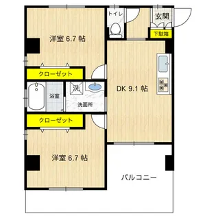 キルッシュ バウム【1階】の間取り
