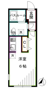 東京都中野区本町5【マンション】の間取り