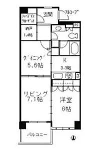 アデニウム高輪【8階】の間取り