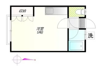 第よん小野荘【1階】の間取り