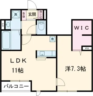 ヴェルデ・MII【1階】の間取り
