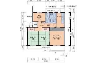あかしあ台ハイツ【4階】の間取り