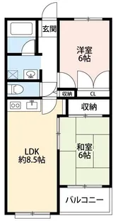 埼玉県草加市谷塚町【マンション】の間取り