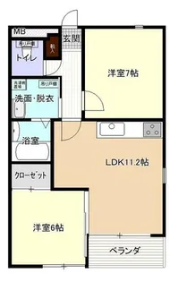IDEA宮町(イデア宮町)【1階】の間取り