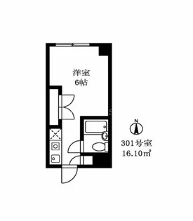 東京都目黒区中目黒1【マンション】の間取り