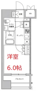 ライジングプレイス川崎【2階】の間取り