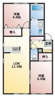 ドミールG【2階】の間取り