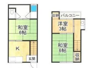奈良県生駒郡斑鳩町興留7【一戸建】の間取り