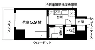 東京都台東区東上野1【マンション】の間取り