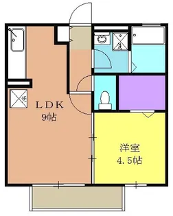 ラ・パールtwo【1階】の間取り