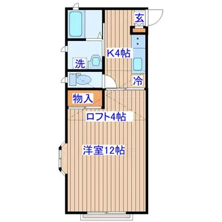 モントレー多賀城【2階】の間取り