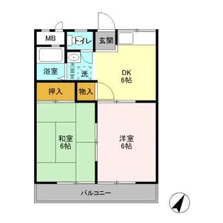 シティウィングA【1階】の間取り