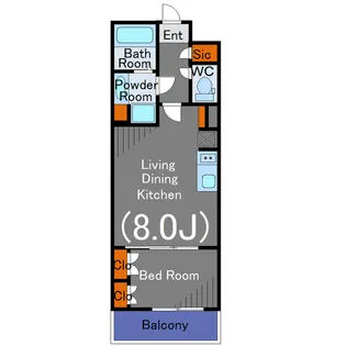 オープンブルーム溝の口の間取り