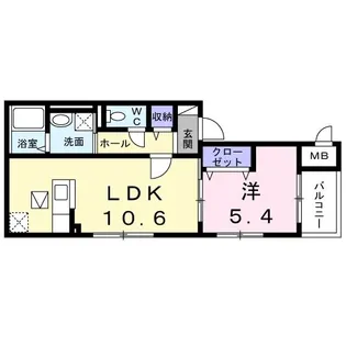 大阪府八尾市南久宝寺3【アパート】の間取り