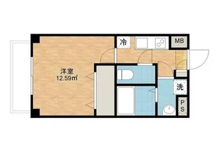 エヴァーグリーンWEST【4階】の間取り