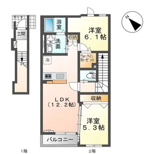 千葉県千葉市緑区誉田町1【アパート】の間取り