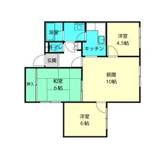 オーバラージュ南郷【4階】の間取り