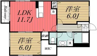 千葉県市原市ちはら台南4【アパート】の間取り