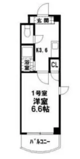 大阪府大阪市中央区材木町【マンション】の間取り