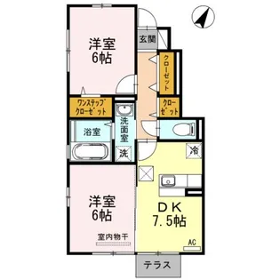 アルデバラン【1階】の間取り