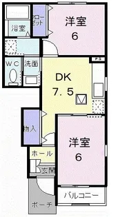 リッチモンドE【1階】の間取り